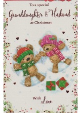 To A Special Granddaughter & Husband At Christmas With Love